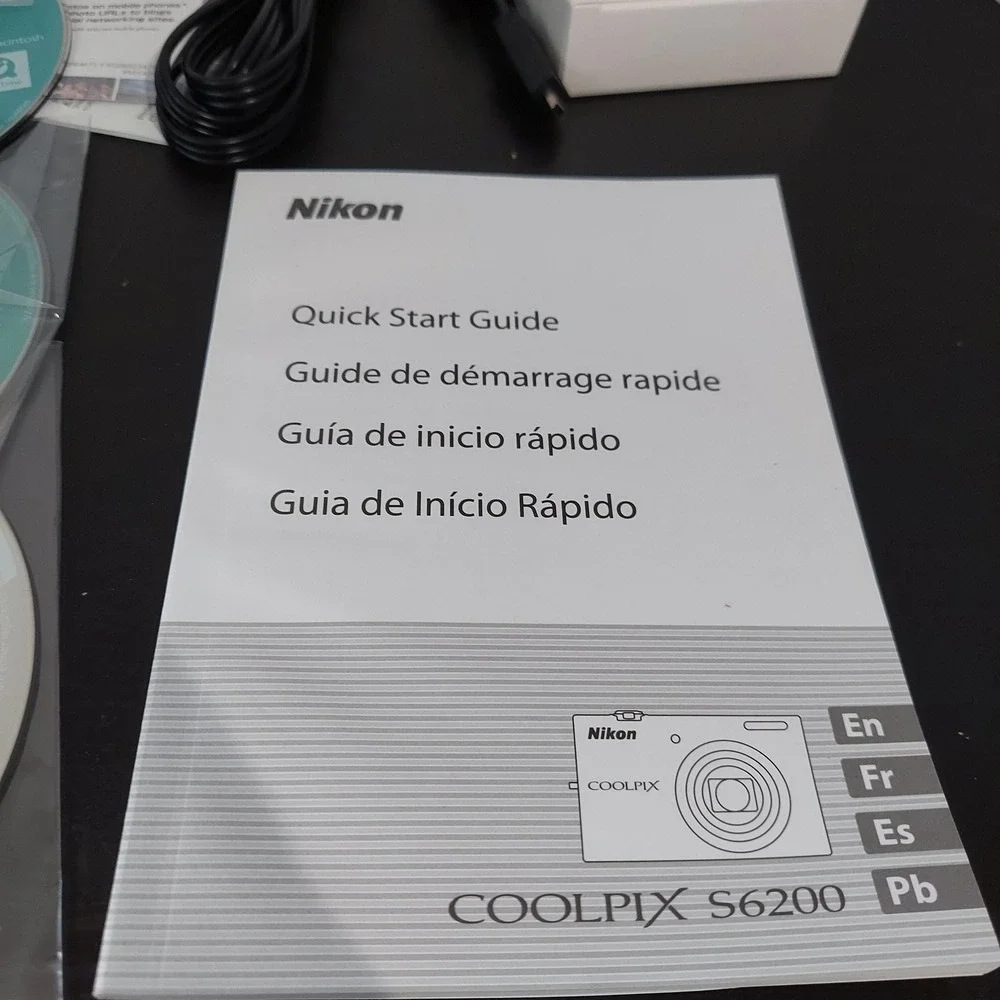 Nikon s6200 Coolpix Digital Camera 16.0 MP 10X Zoom Black LCD VR LOT PARTS ONLY